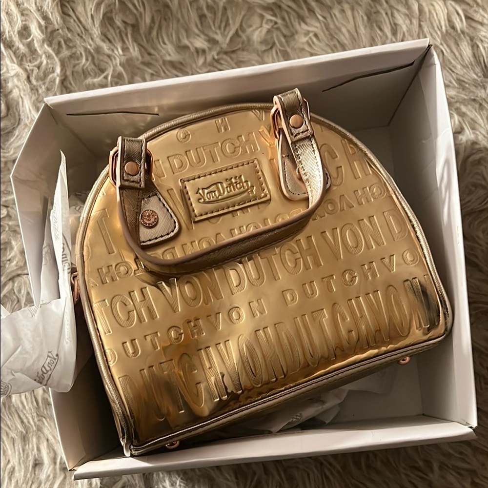 Von Dutch ROSE Gold Women's Bag